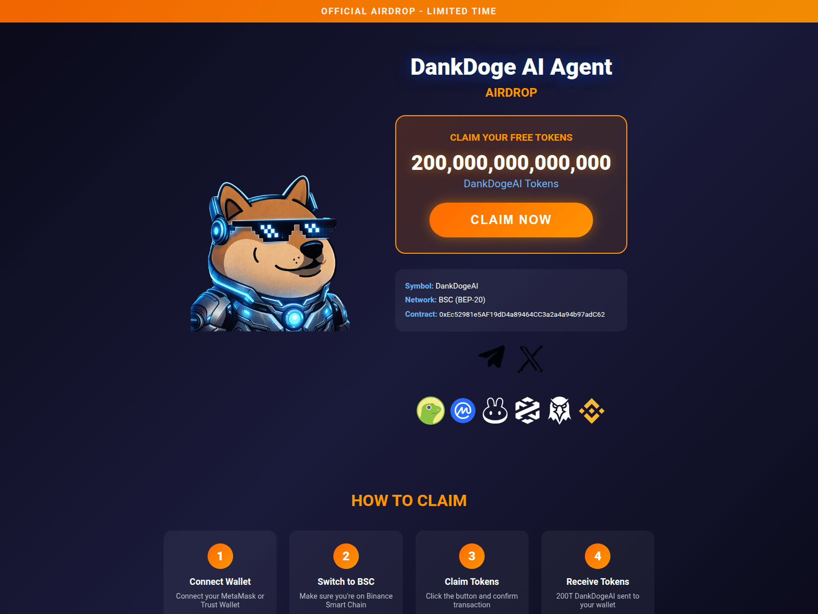 Screenshot of dankdogeai.top