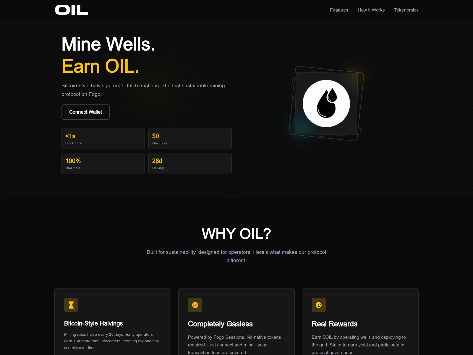 Screenshot of faucet.oilsupply.info