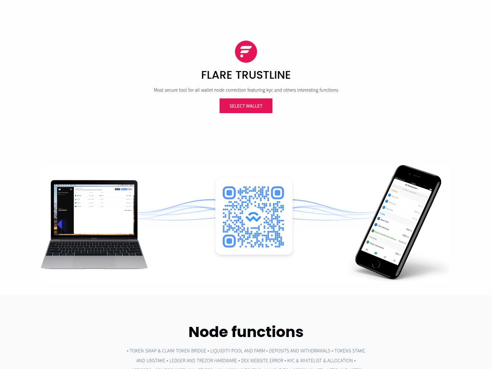 Screenshot of flaretrustline.pages.dev