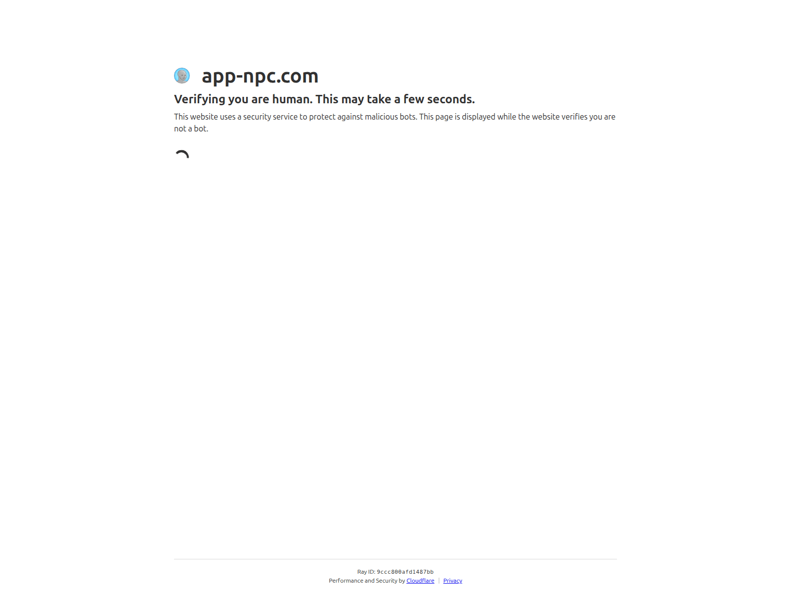 Screenshot of app-npc.com