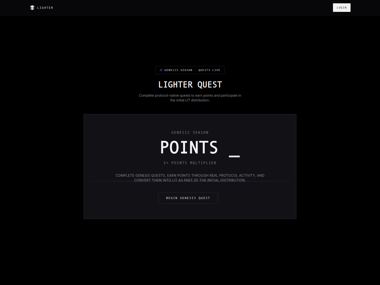 Screenshot of app.quest-lighter.io