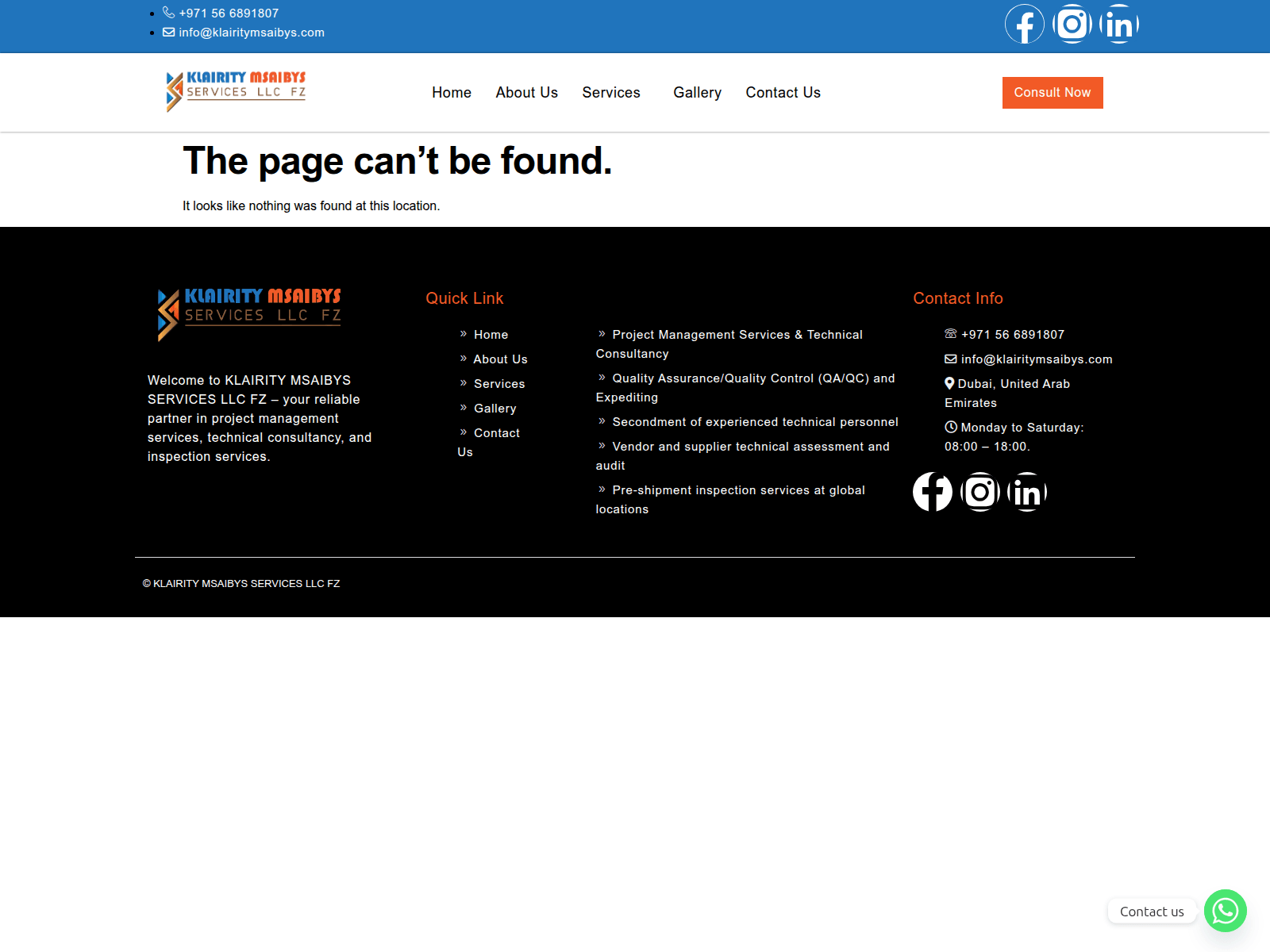 Screenshot of klairitymsaibys.com