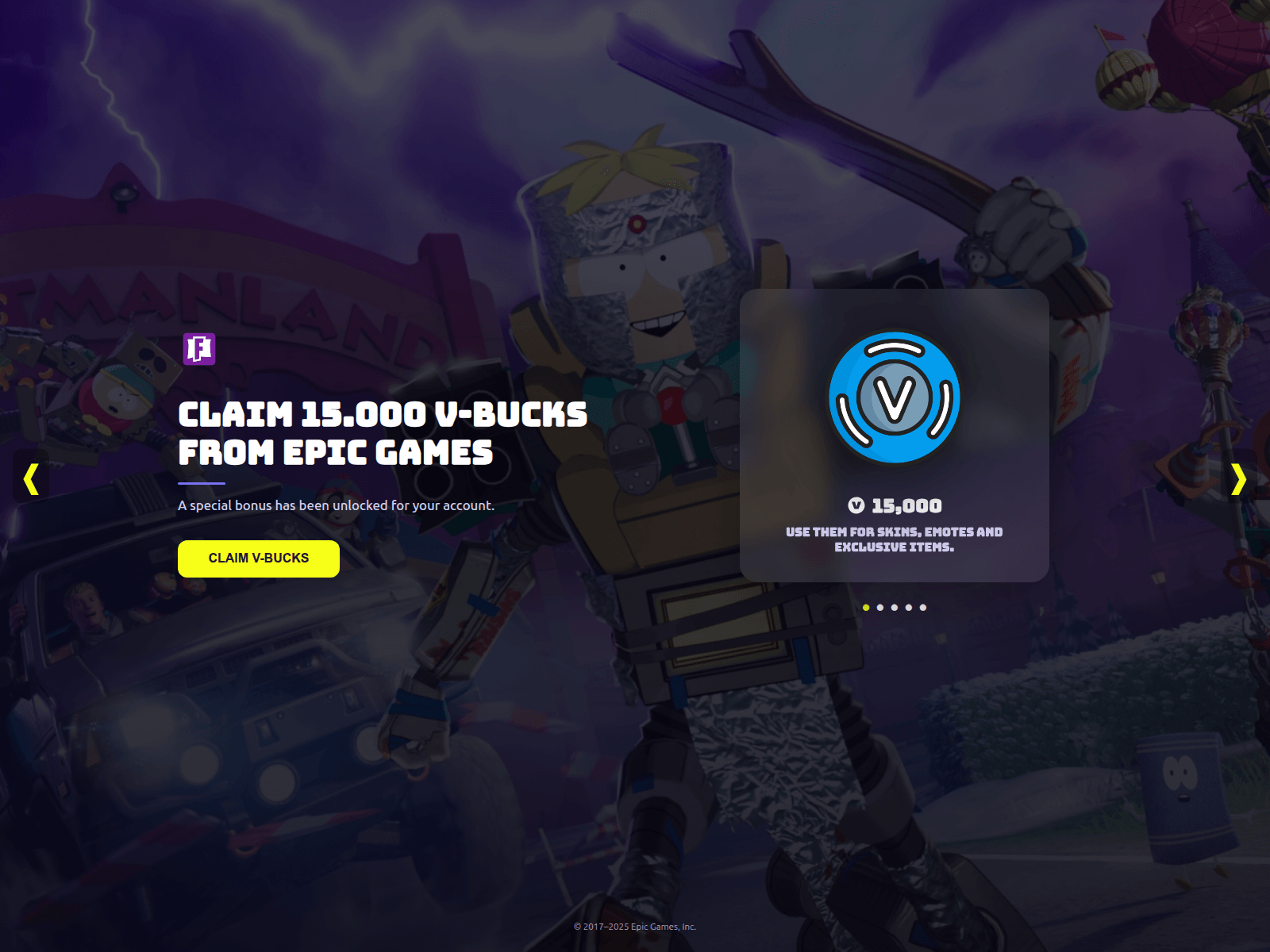 Screenshot of fortnitedrop.com