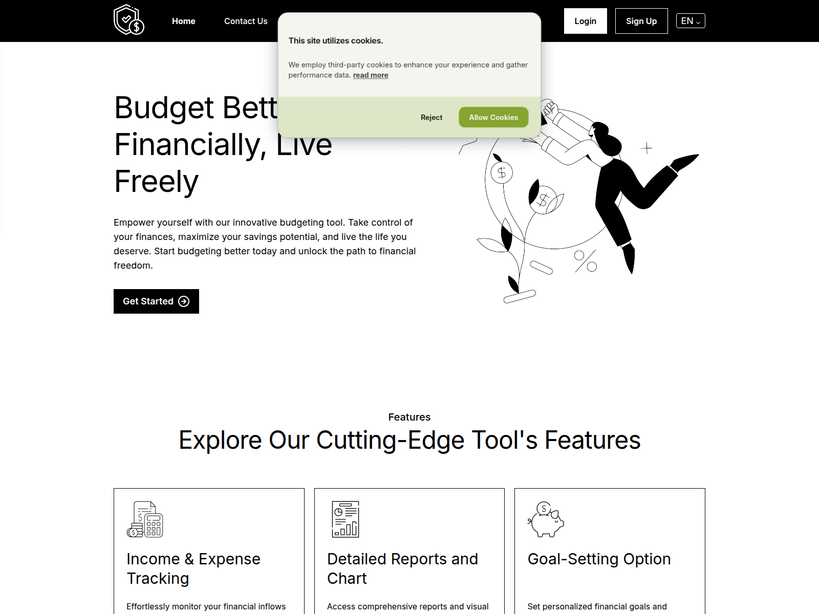 Screenshot of tusmartspend.com