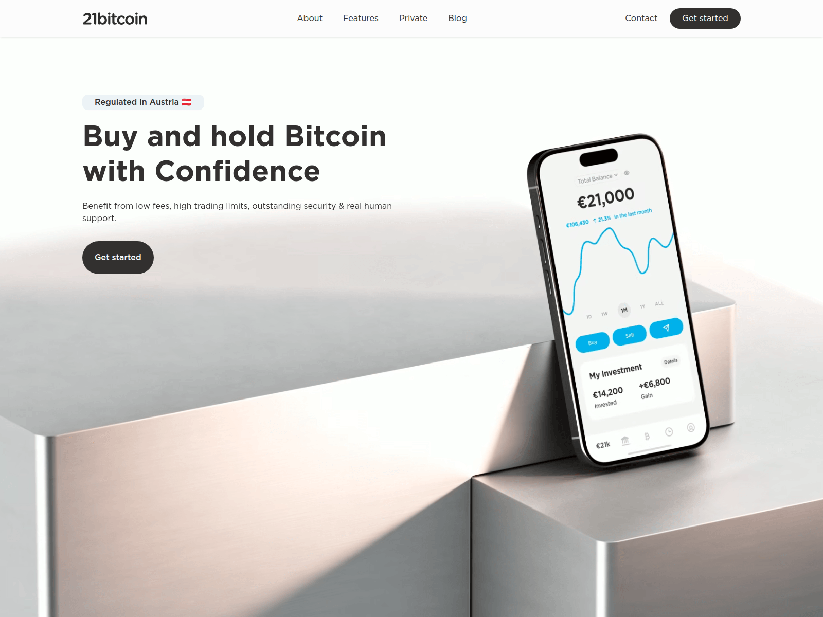 Screenshot of support-21bitcoin.app