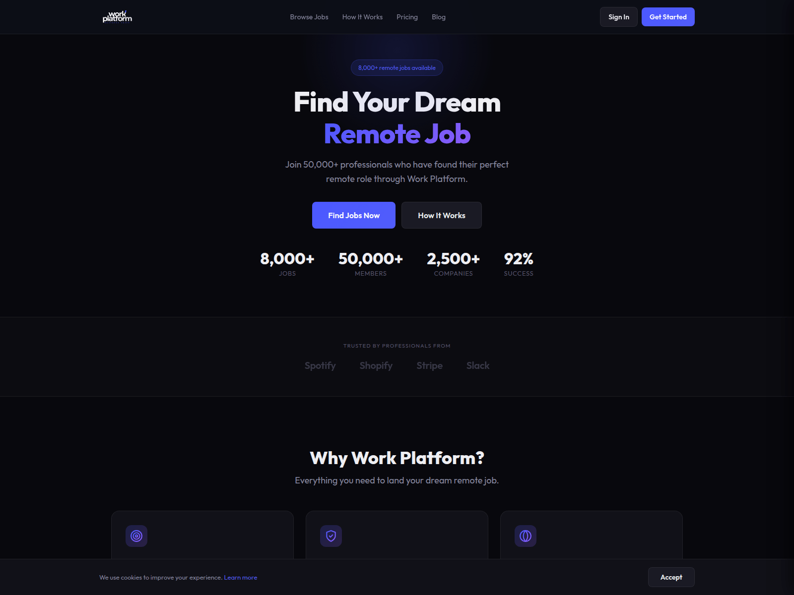 Screenshot of workplatform.app