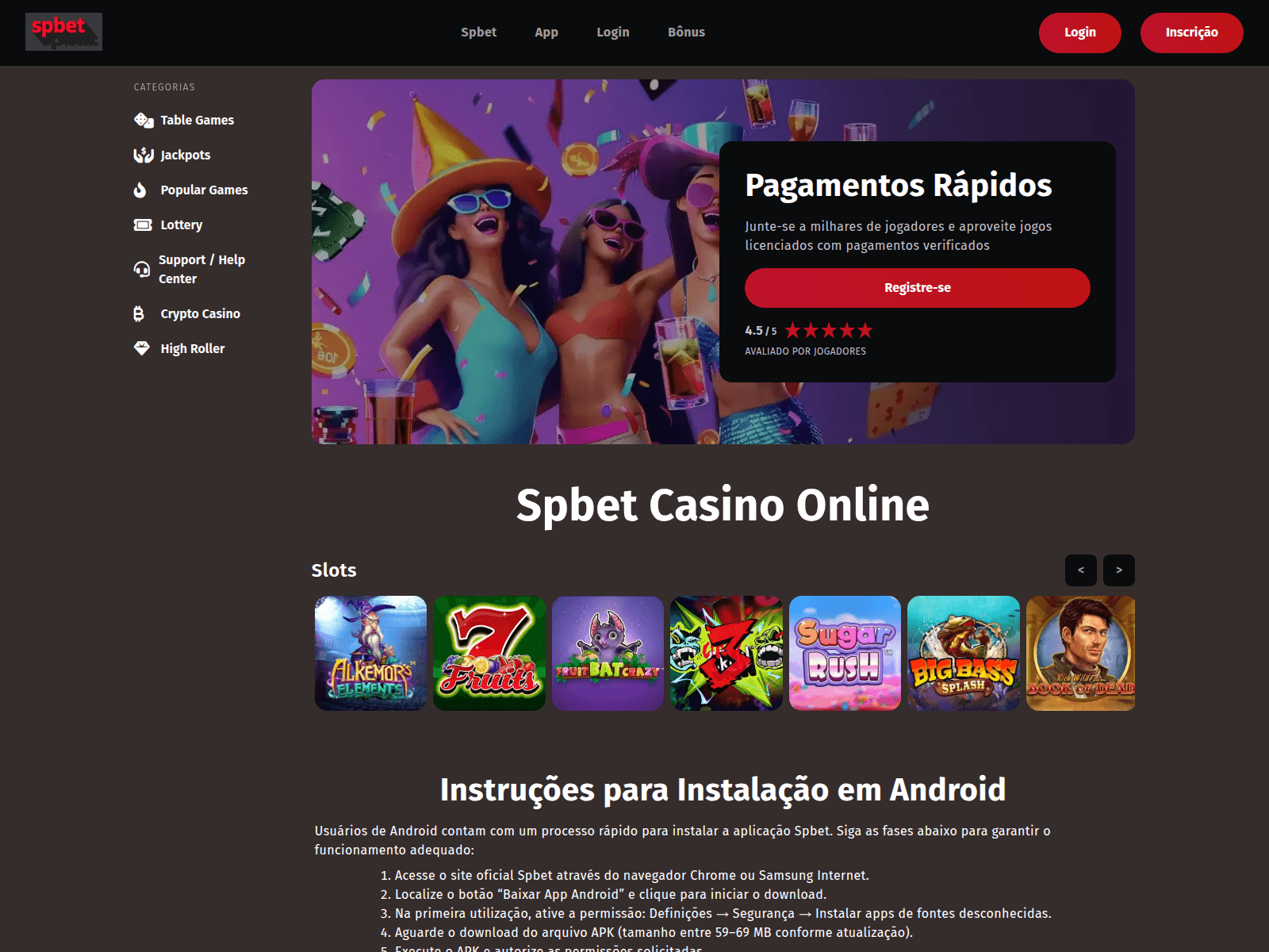 Screenshot of spbetbrazil.bet