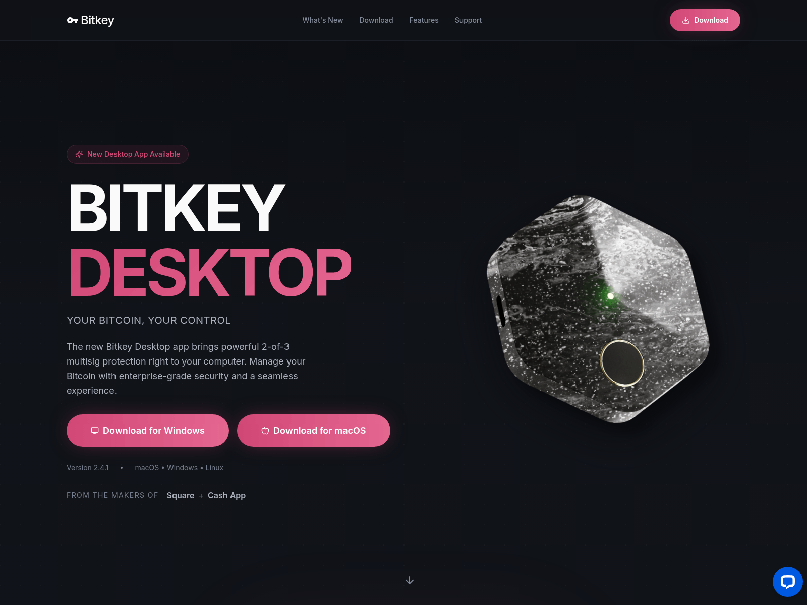 Screenshot of bitkeydesktop.app