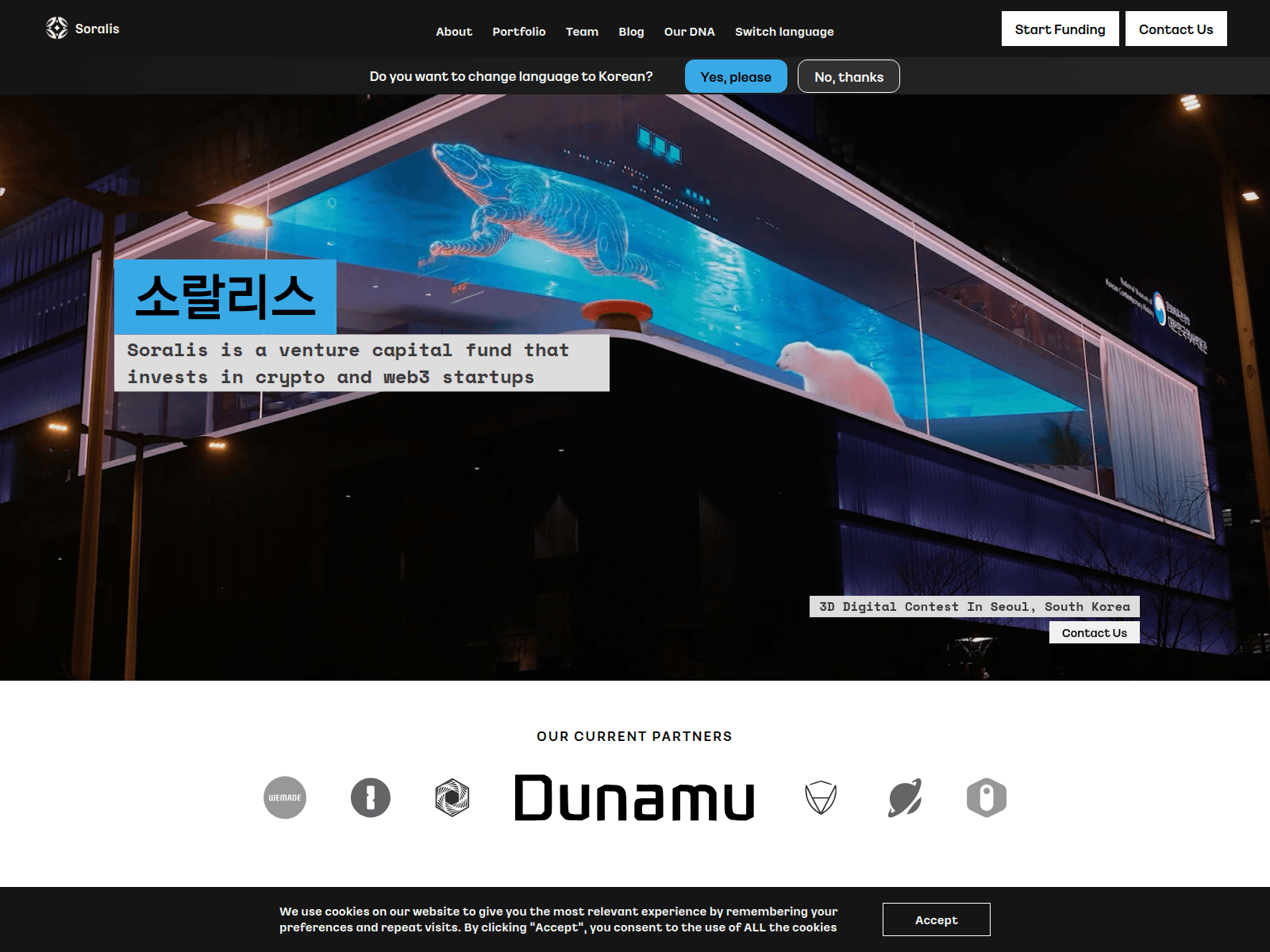Screenshot of soralis.capital