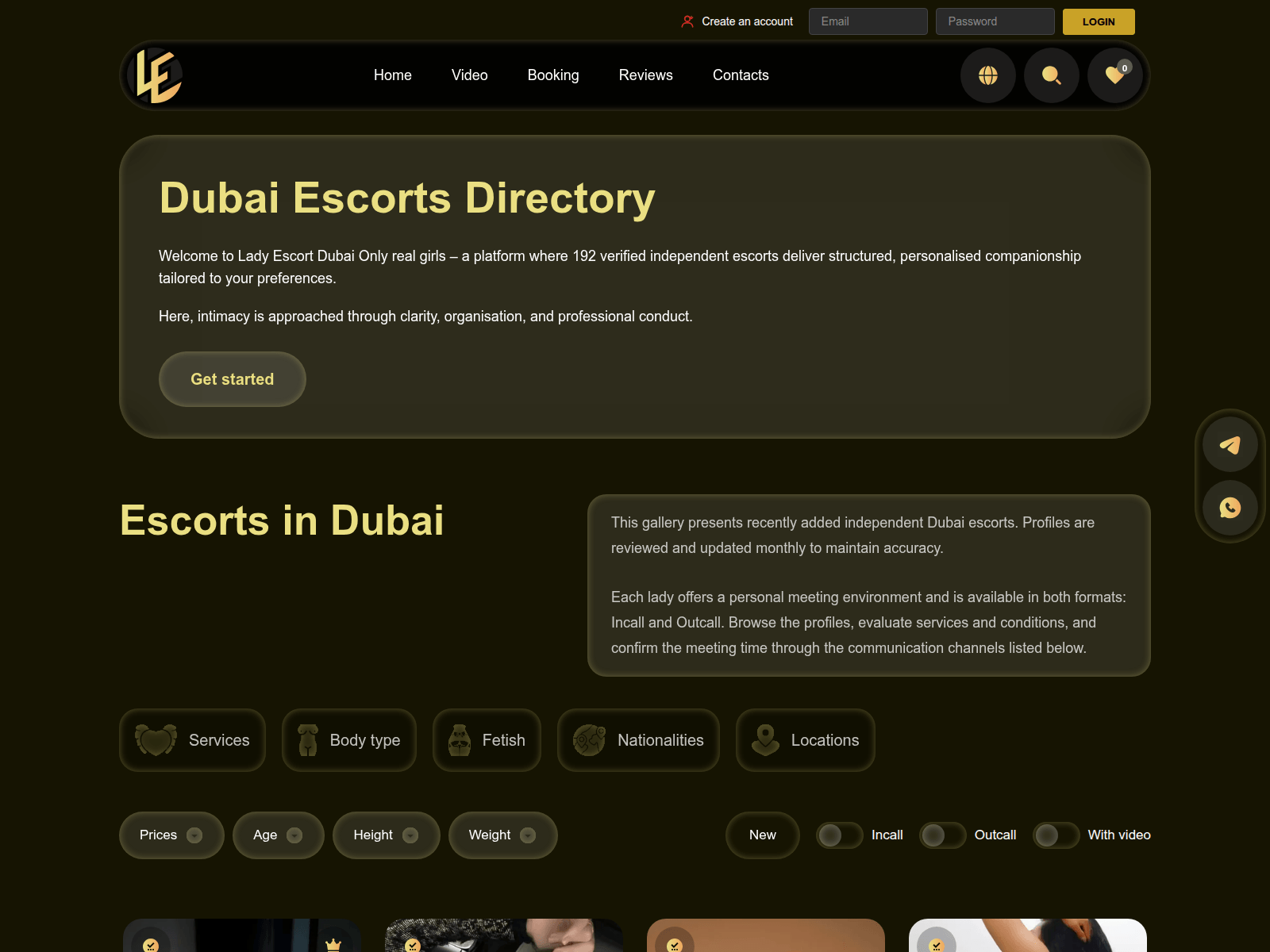 Screenshot of lady-escorts.com