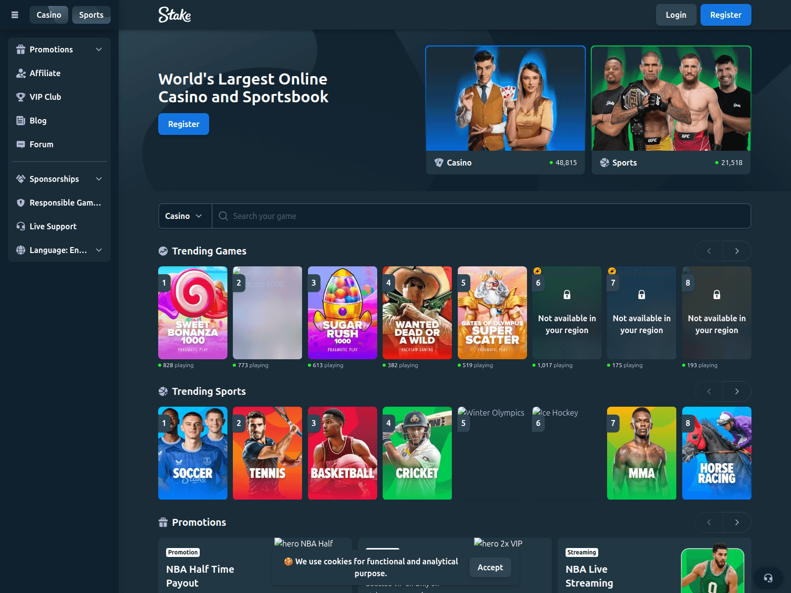 Screenshot of stakses.com