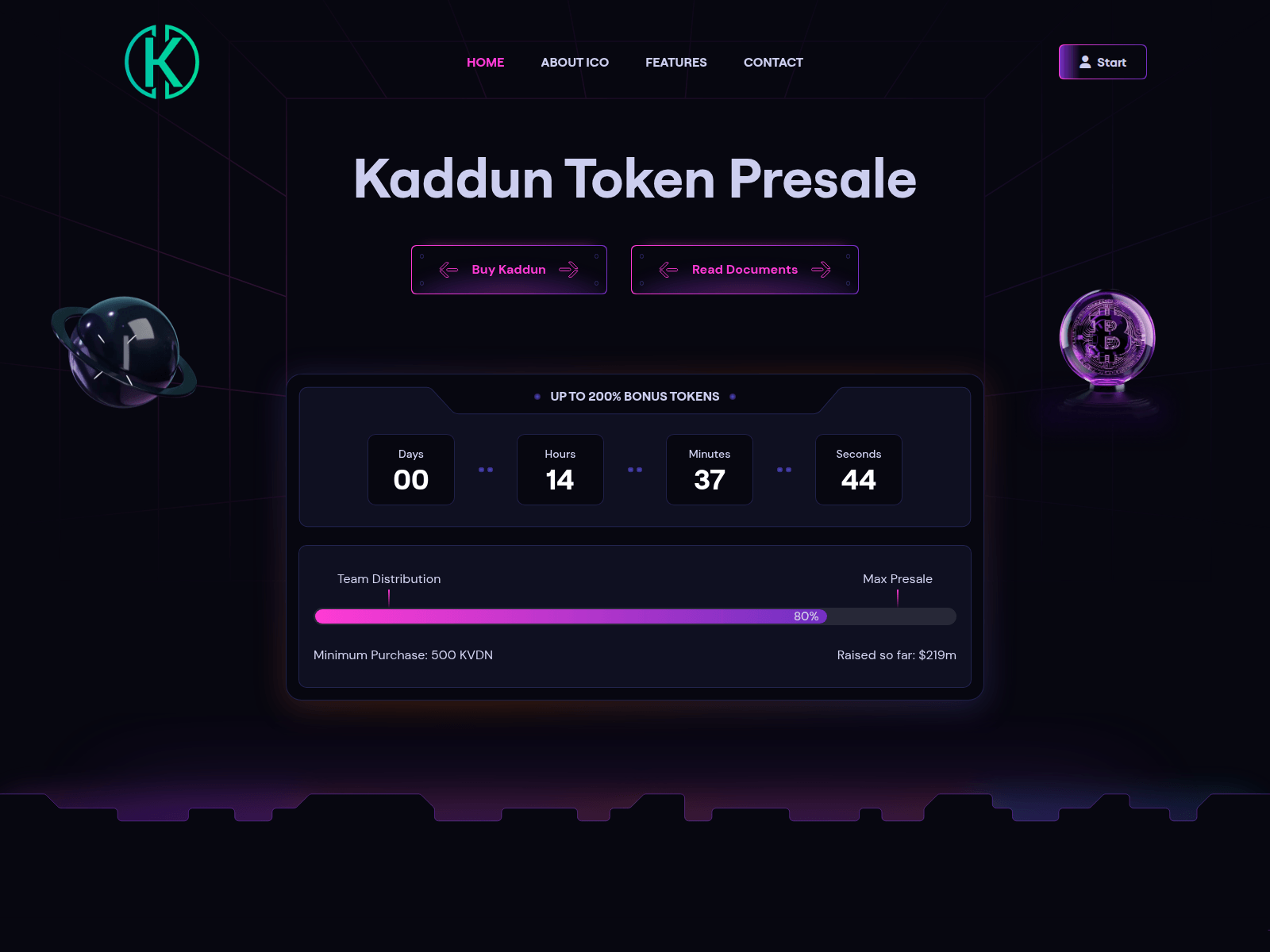 Screenshot of kadduntoken.com