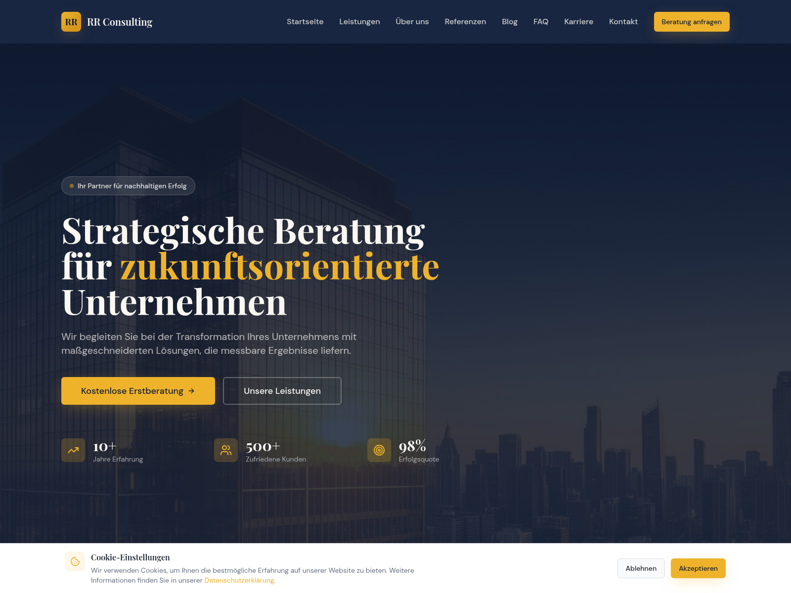 Screenshot of rr-beratung.com