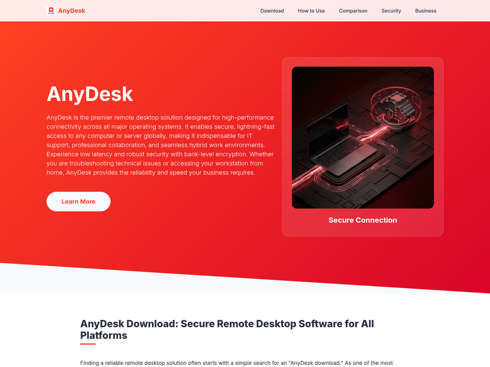 Screenshot of v2-anydesk.com