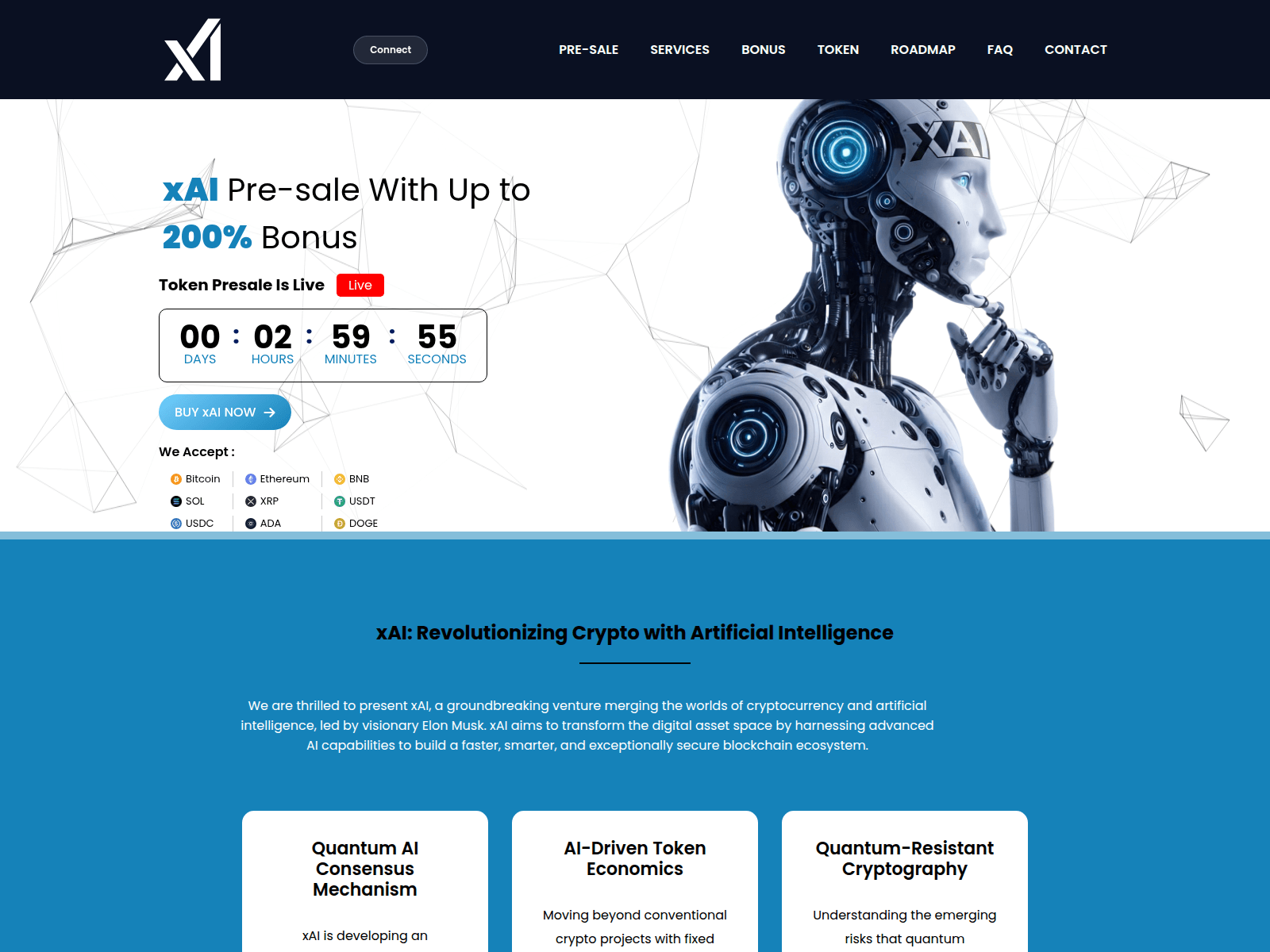 Screenshot of xa500ktoken.com