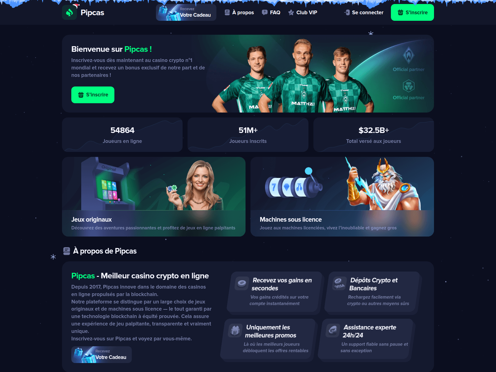 Screenshot of pipcas.com