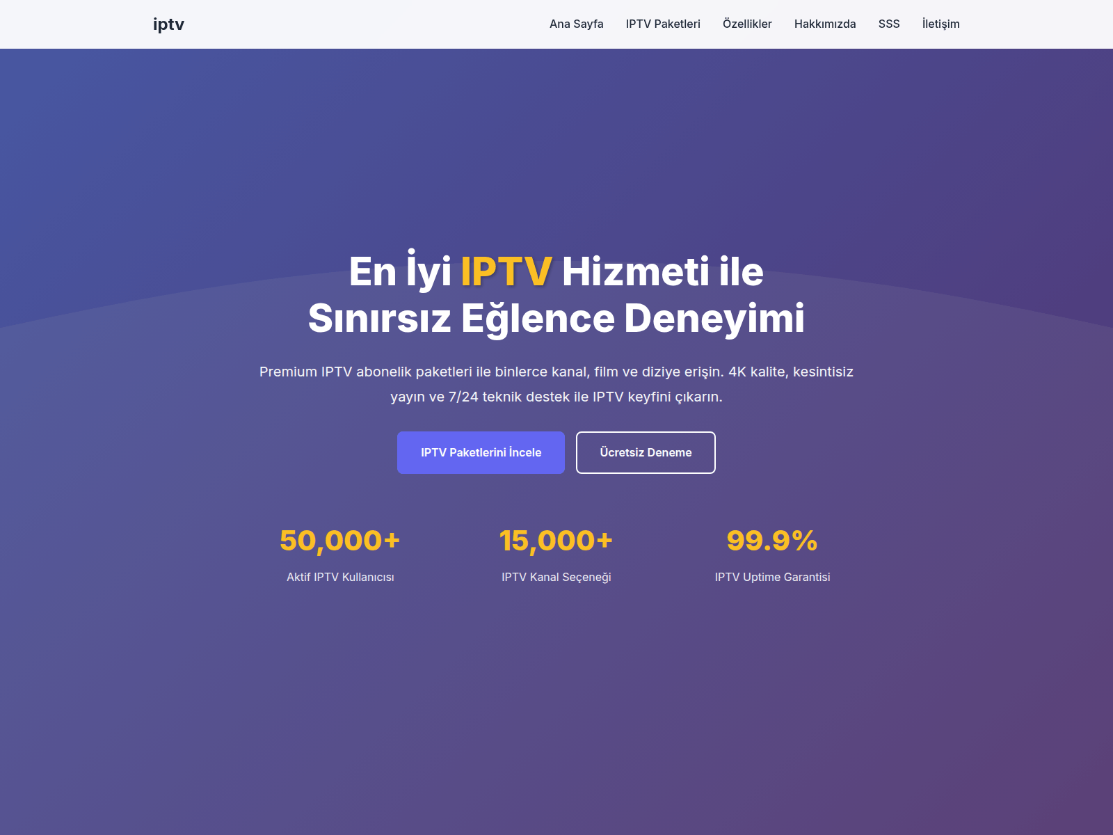 Screenshot of iptvyeni-al.com