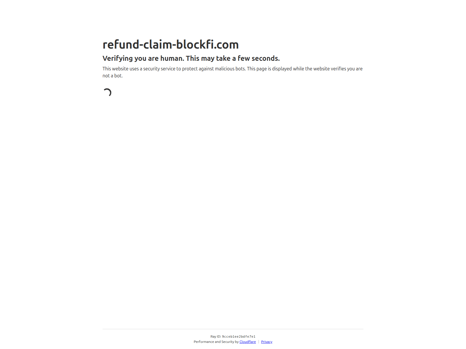 Screenshot of refund-claim-blockfi.com