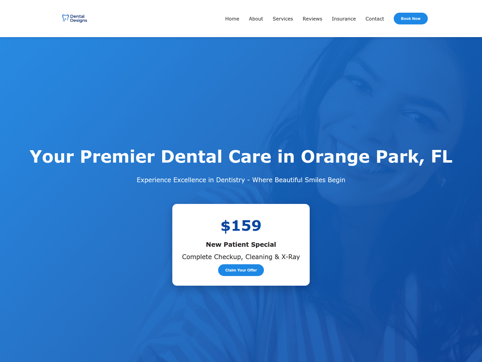 Screenshot of dentaldesignscenter.com