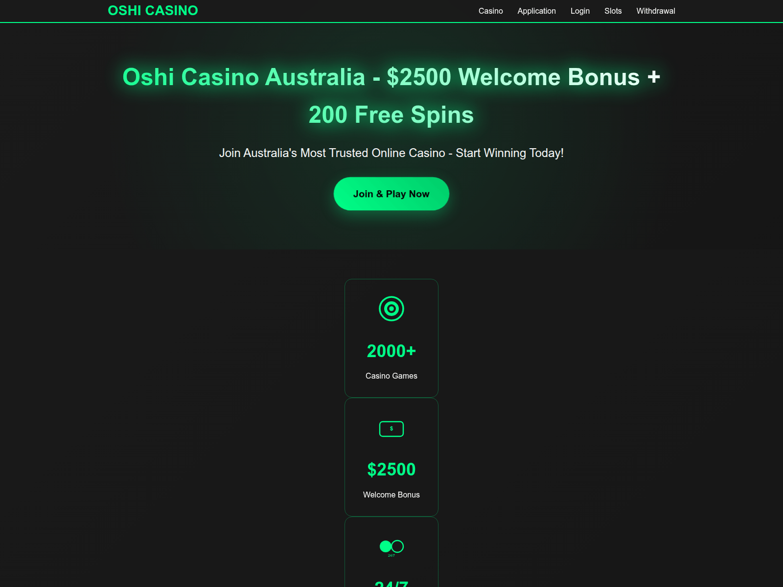 Screenshot of oshicasinos-australia.com