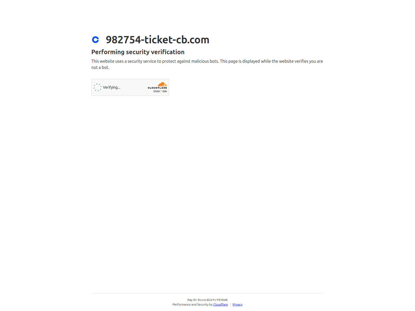 Screenshot of 982754-ticket-cb.com