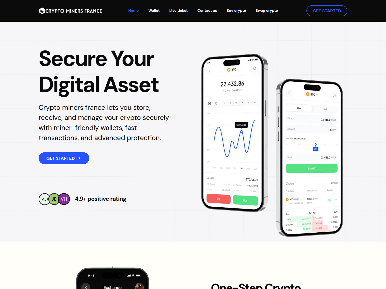 Screenshot of cryptominersfrance.com