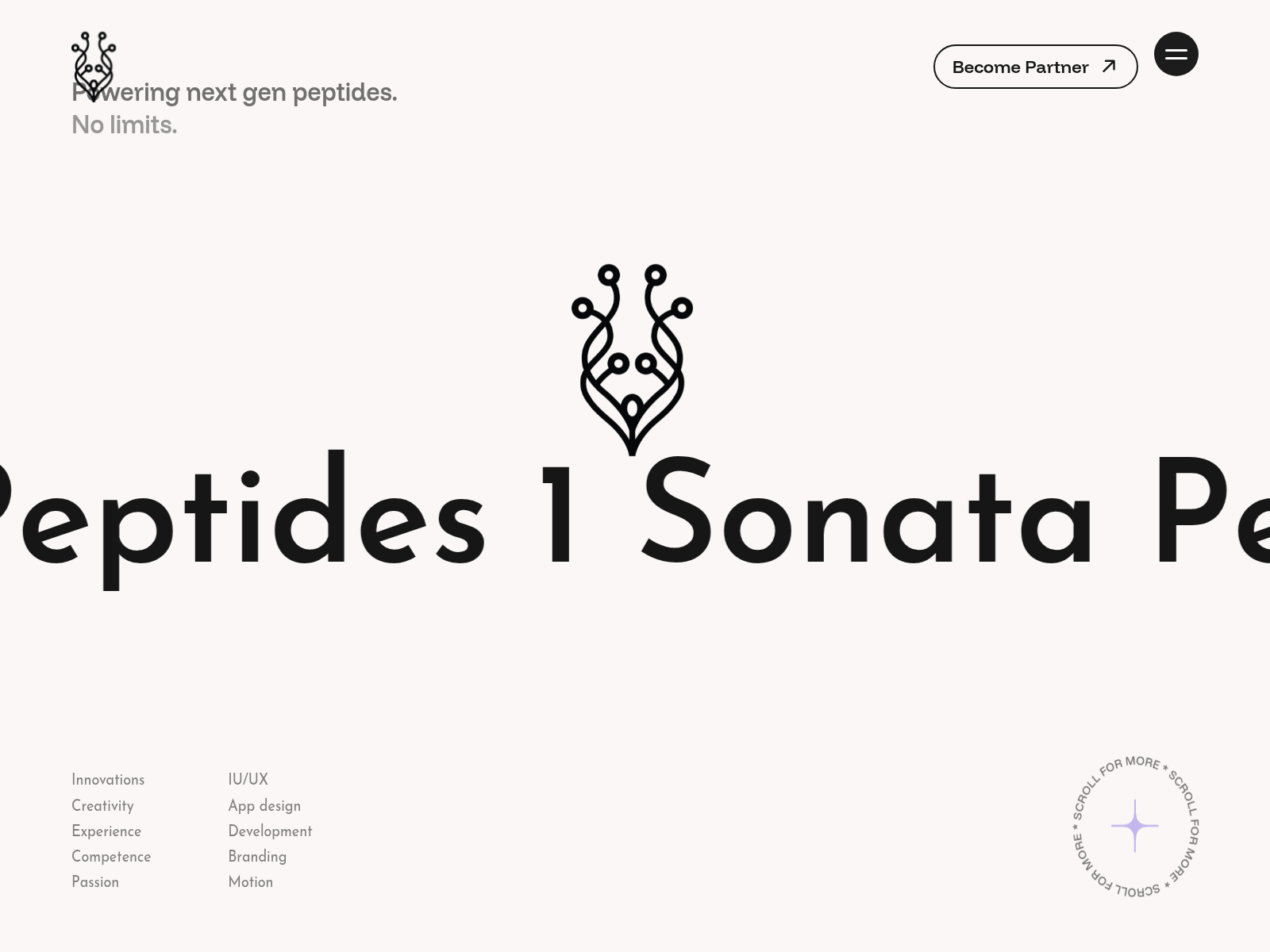 Screenshot of sonatapeptides.com