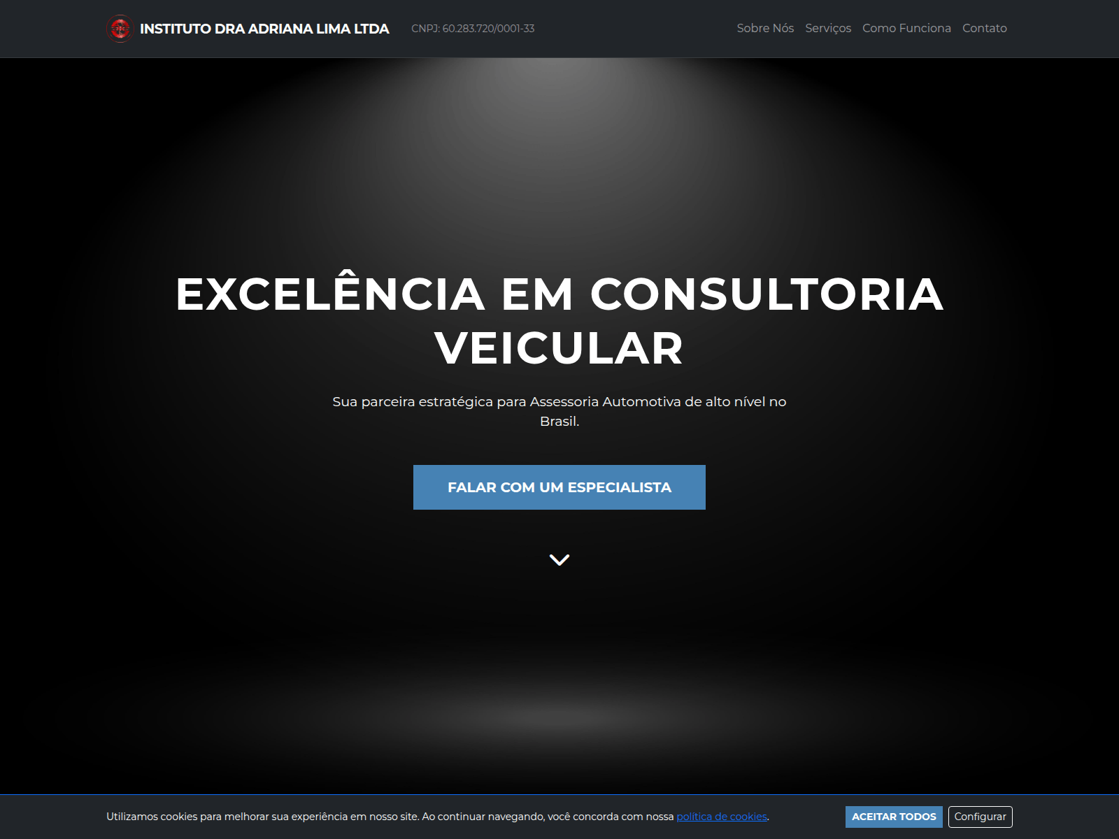 Screenshot of acessodosveiculosmg.com