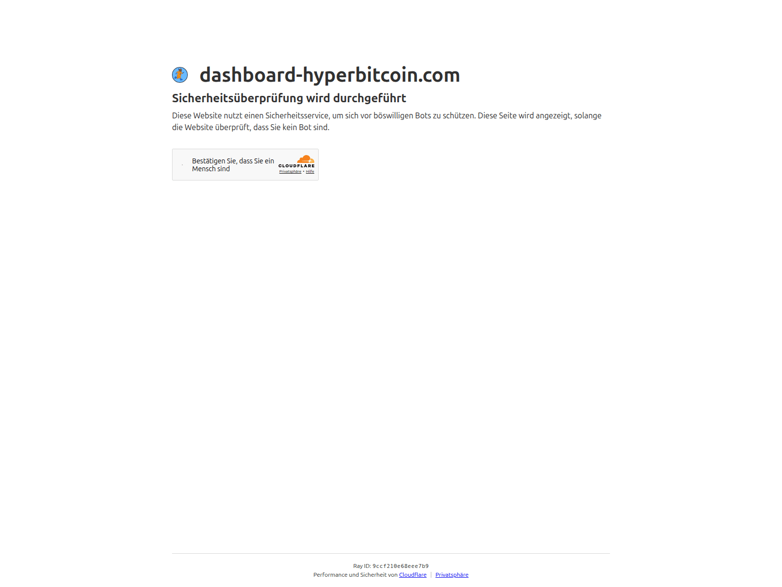 Screenshot of dashboard-hyperbitcoin.com