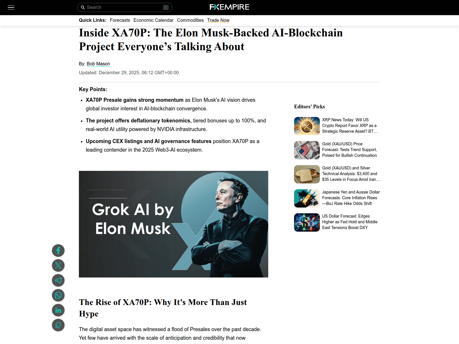 Screenshot of xa70p-fxempire.com