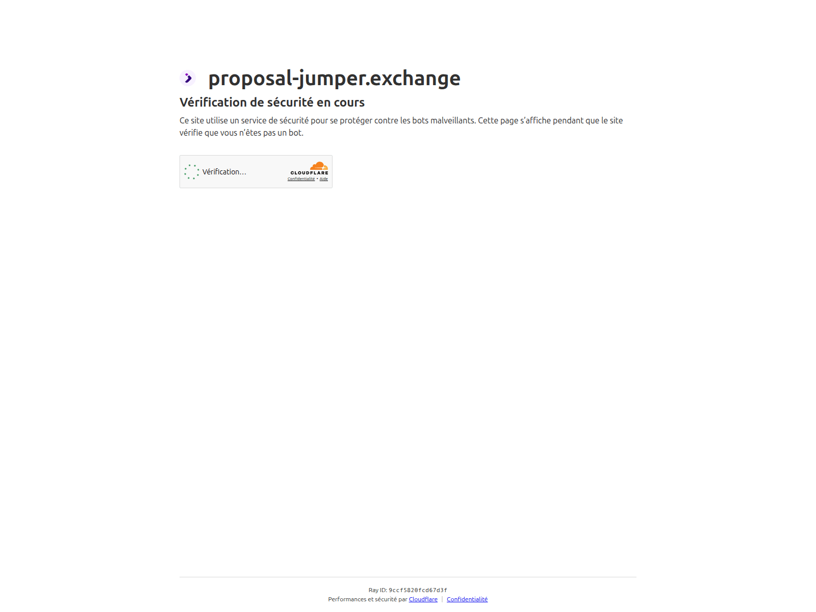Screenshot of proposal-jumper.exchange