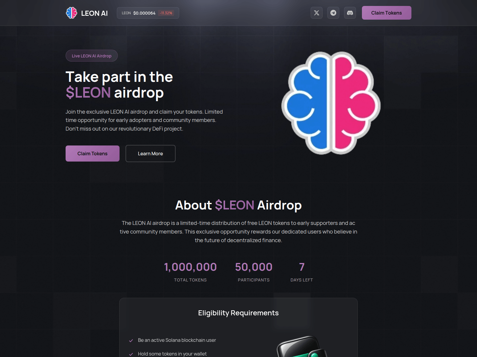 Screenshot of register-leon.fun