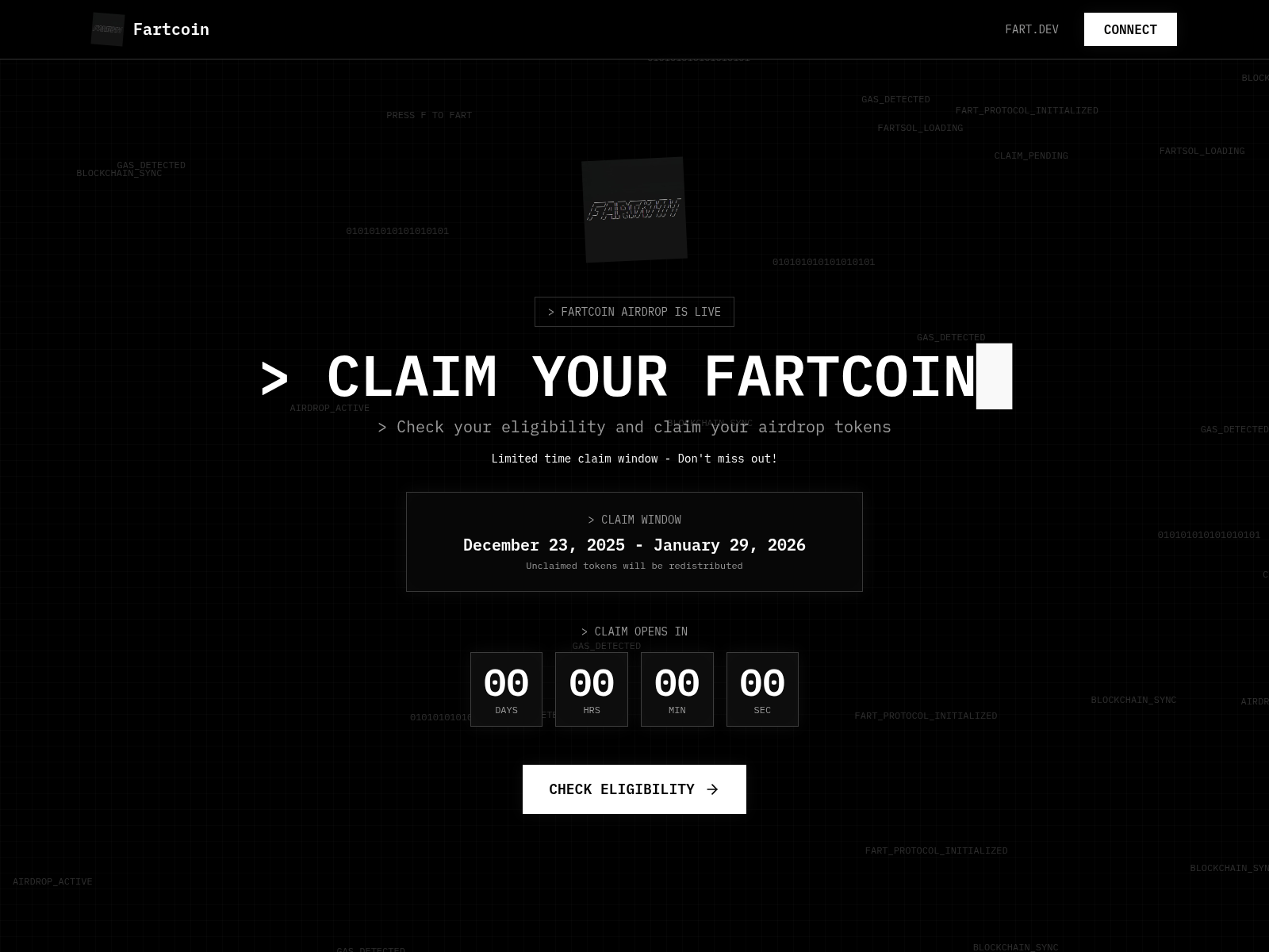 Screenshot of farteligibility.info