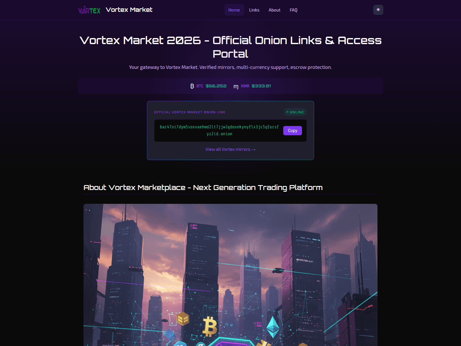 Screenshot of vortexdnm.info