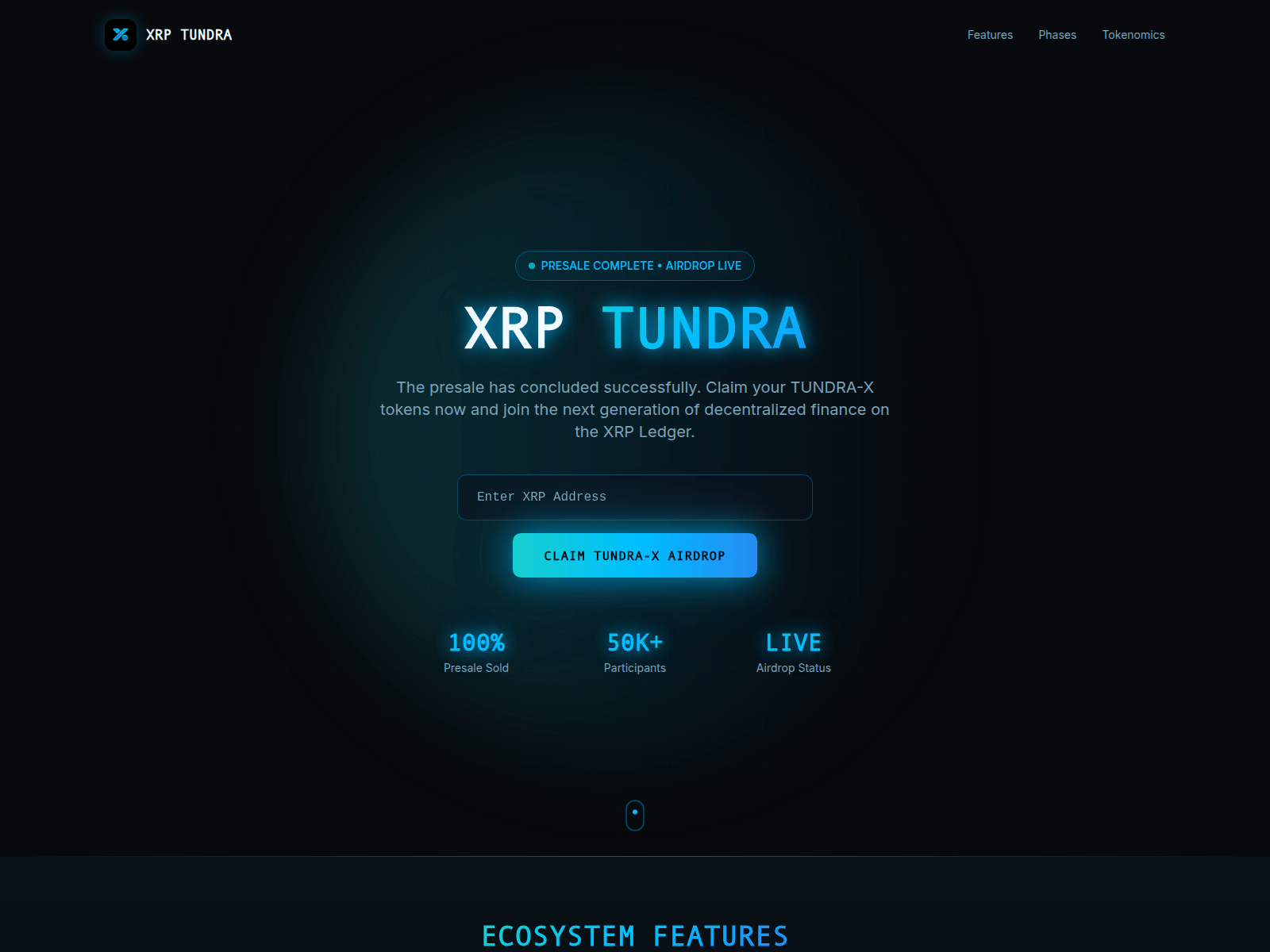 Screenshot of xrptundra.info
