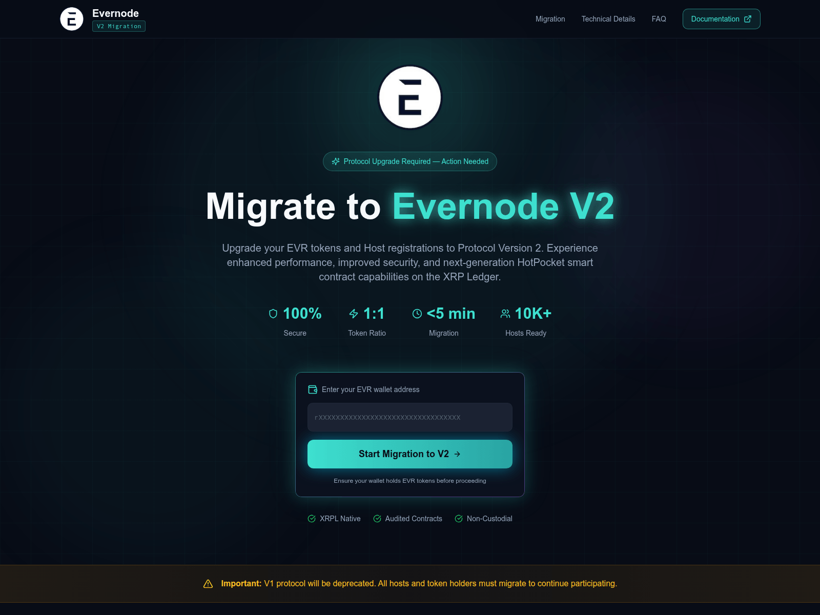 Screenshot of evernodeeligibility.info
