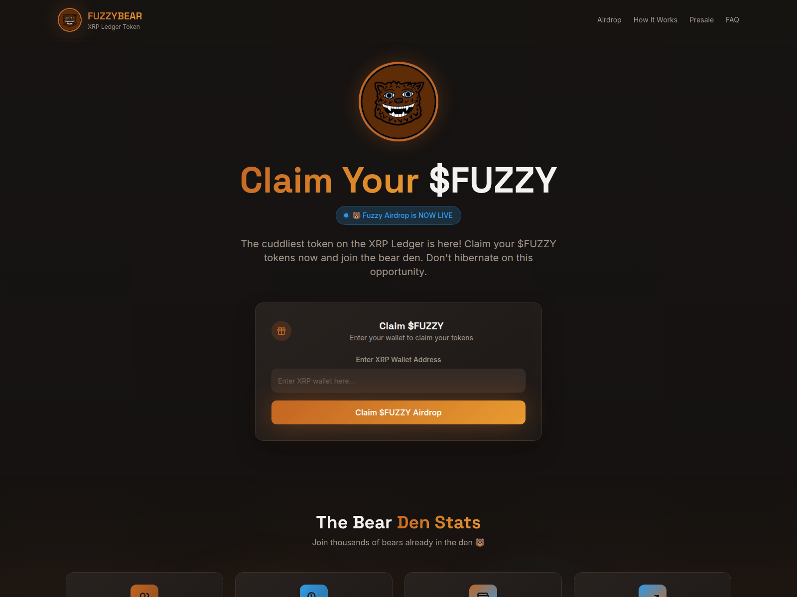 Screenshot of fuzzyxrpl.info