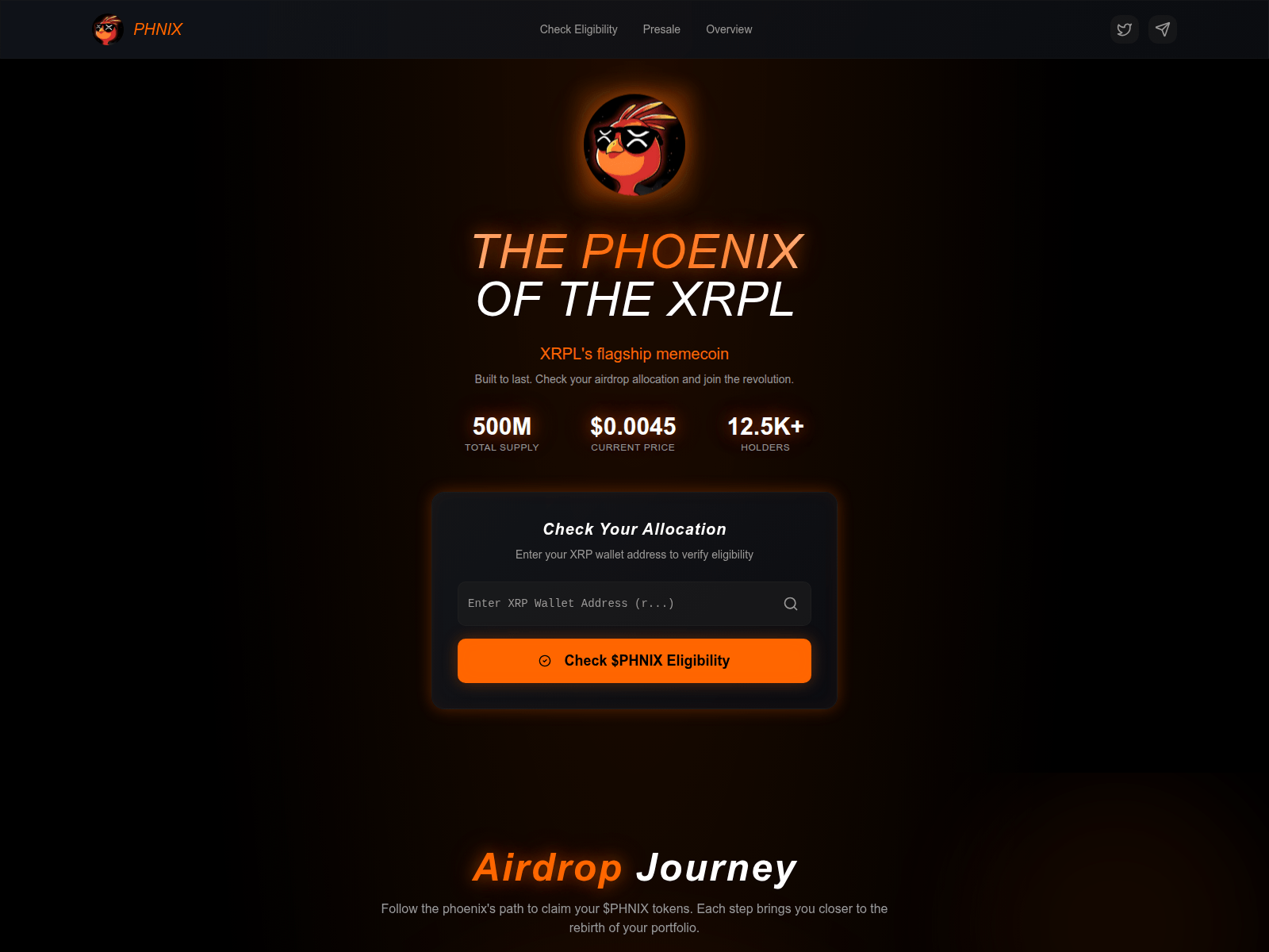 Screenshot of phnixxrpl.info