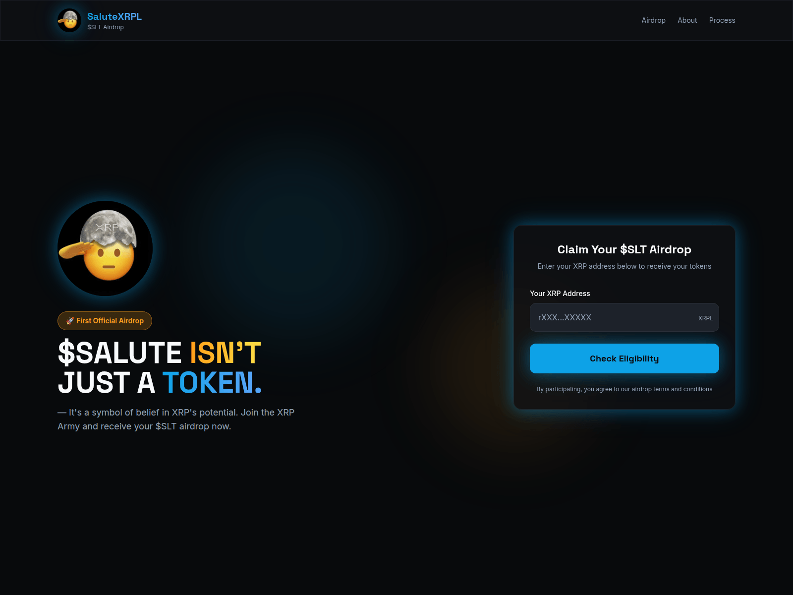 Screenshot of xrpsalute.info