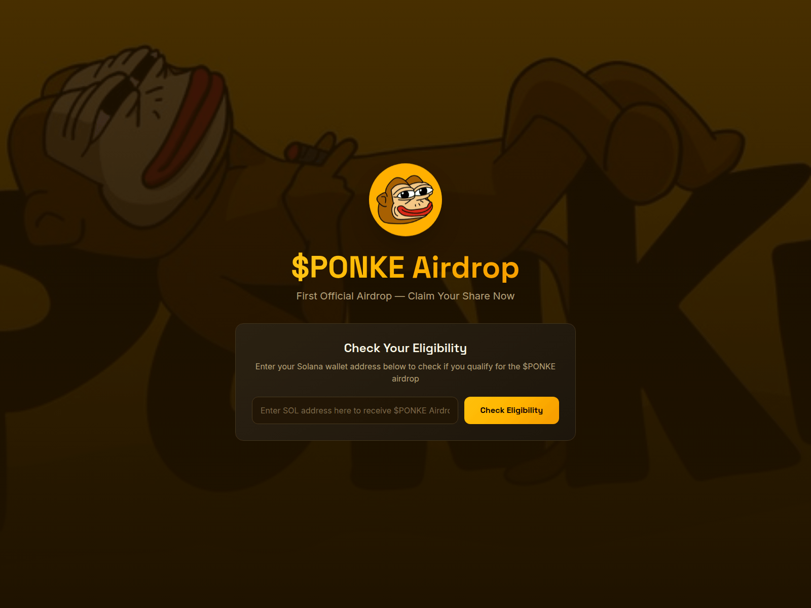 Screenshot of ponkereward.info