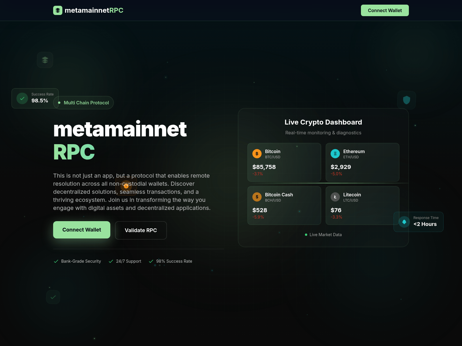 Screenshot of rpc-metamainnet.live