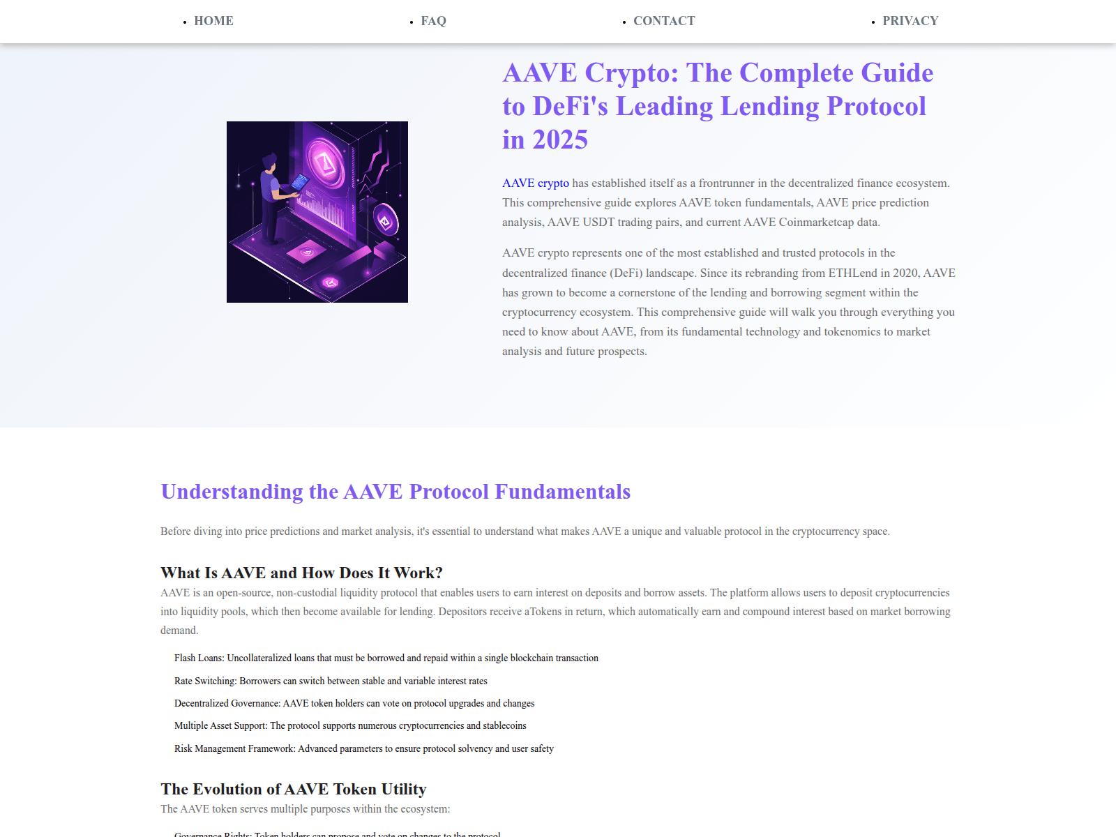 Screenshot of aave-crypto.biz
