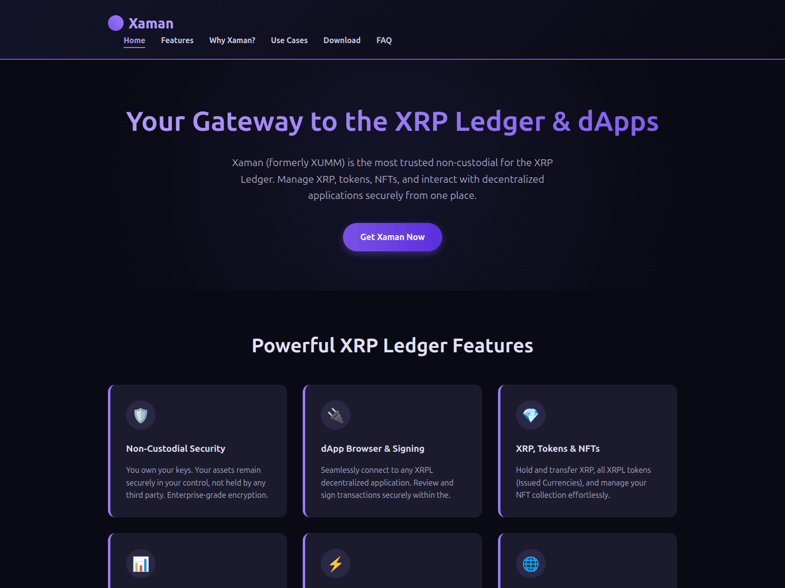 Screenshot of xaman-xrp.live