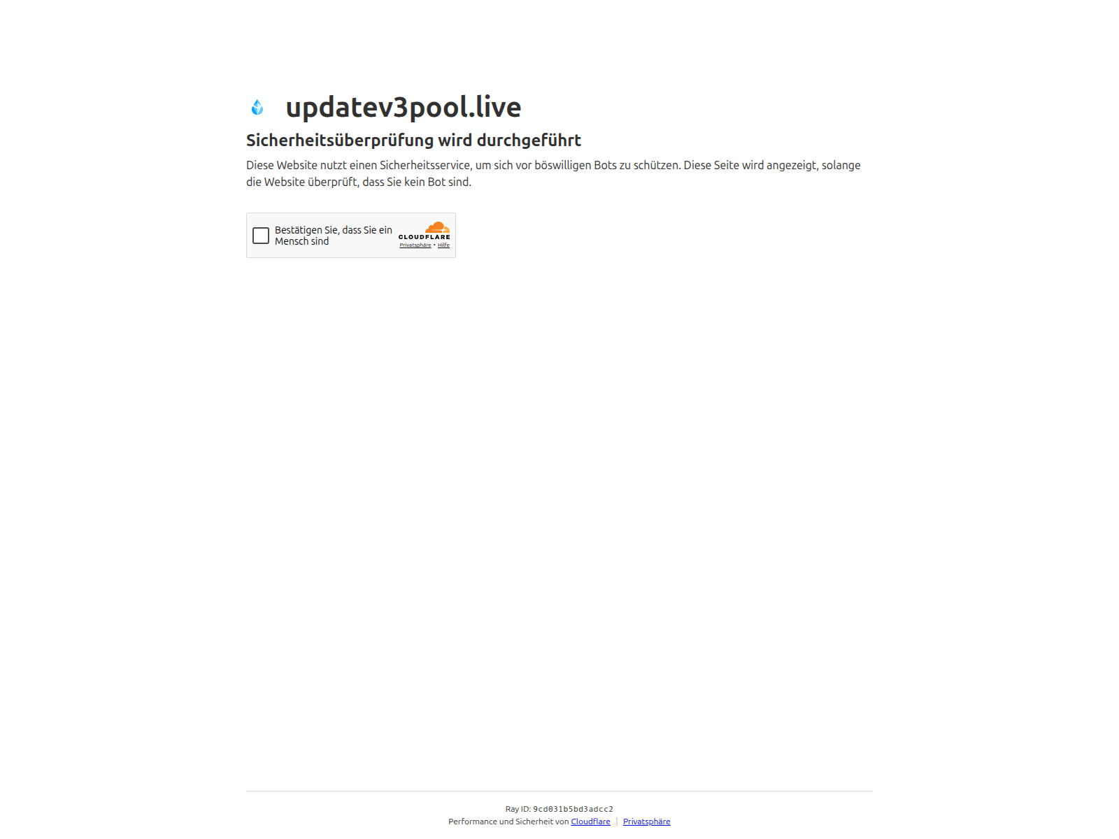 Screenshot of updatev3pool.live