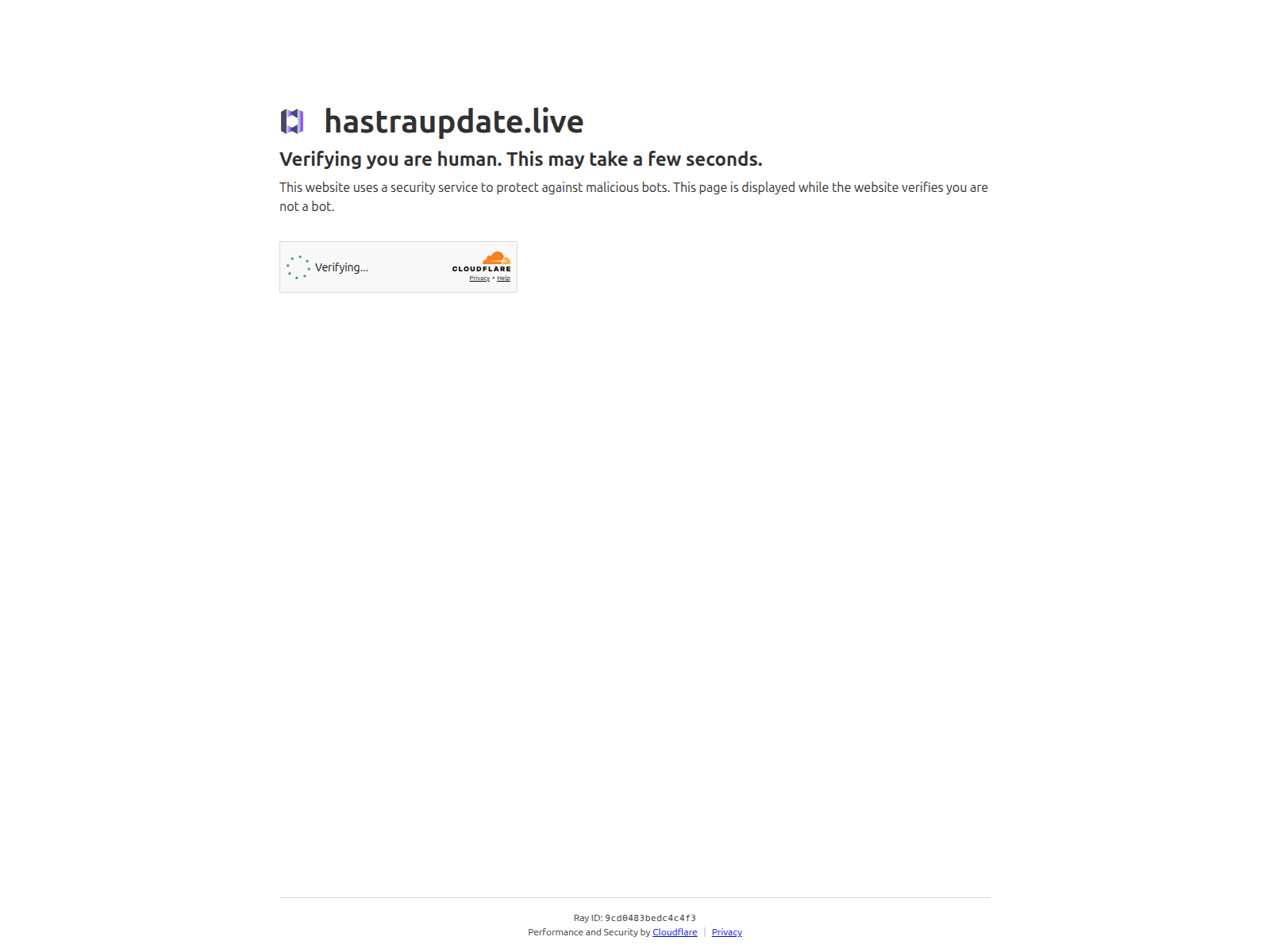 Screenshot of hastraupdate.live