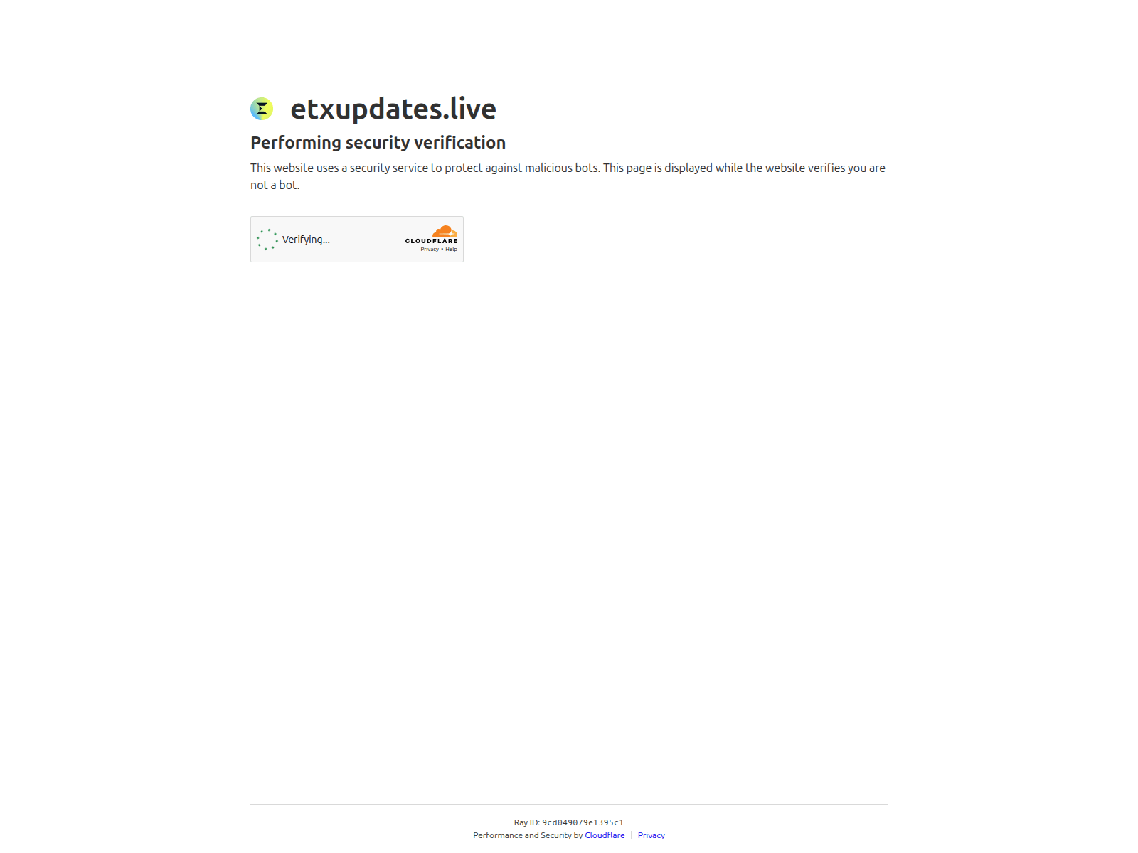 Screenshot of etxupdates.live