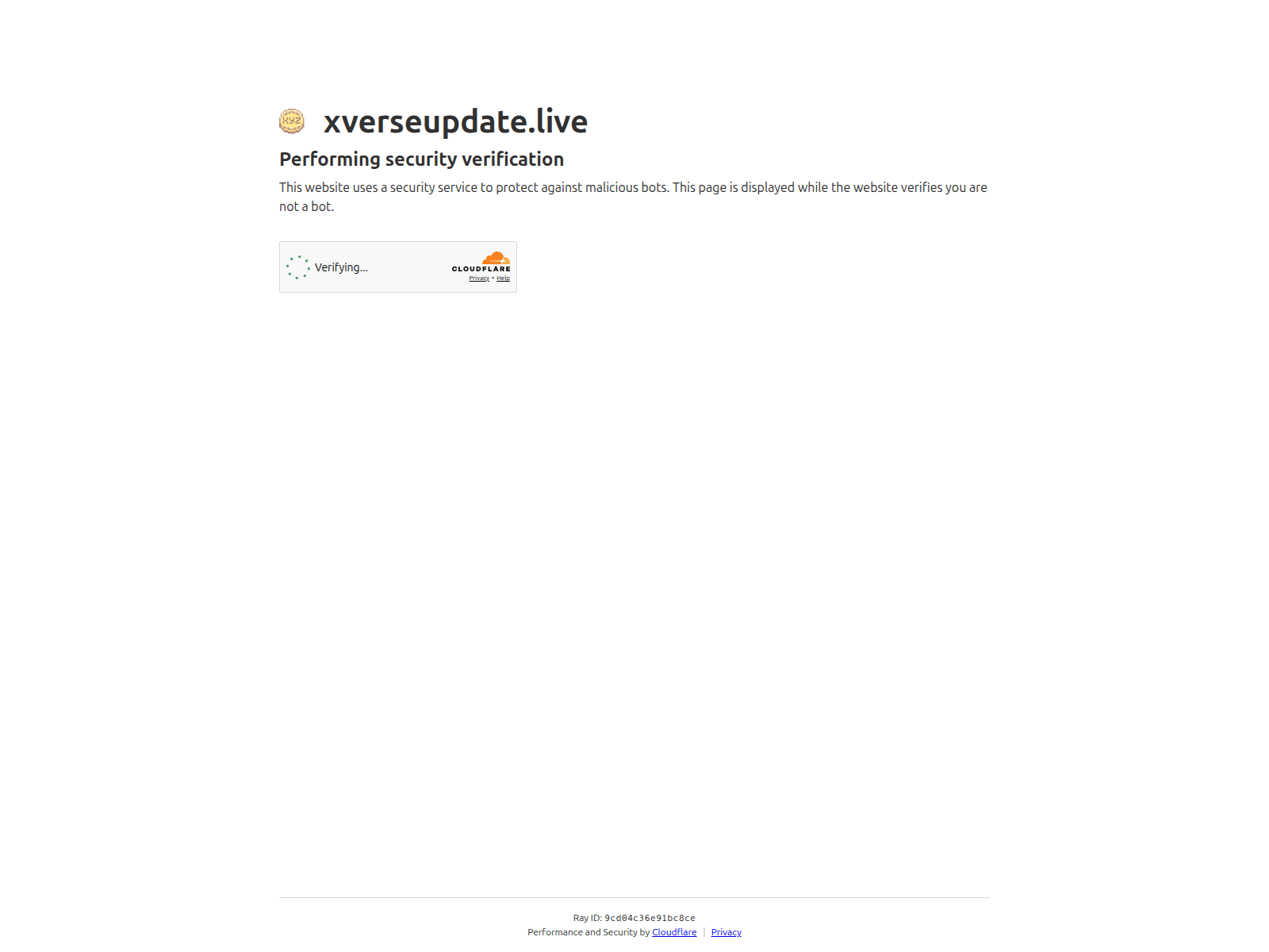 Screenshot of xverseupdate.live