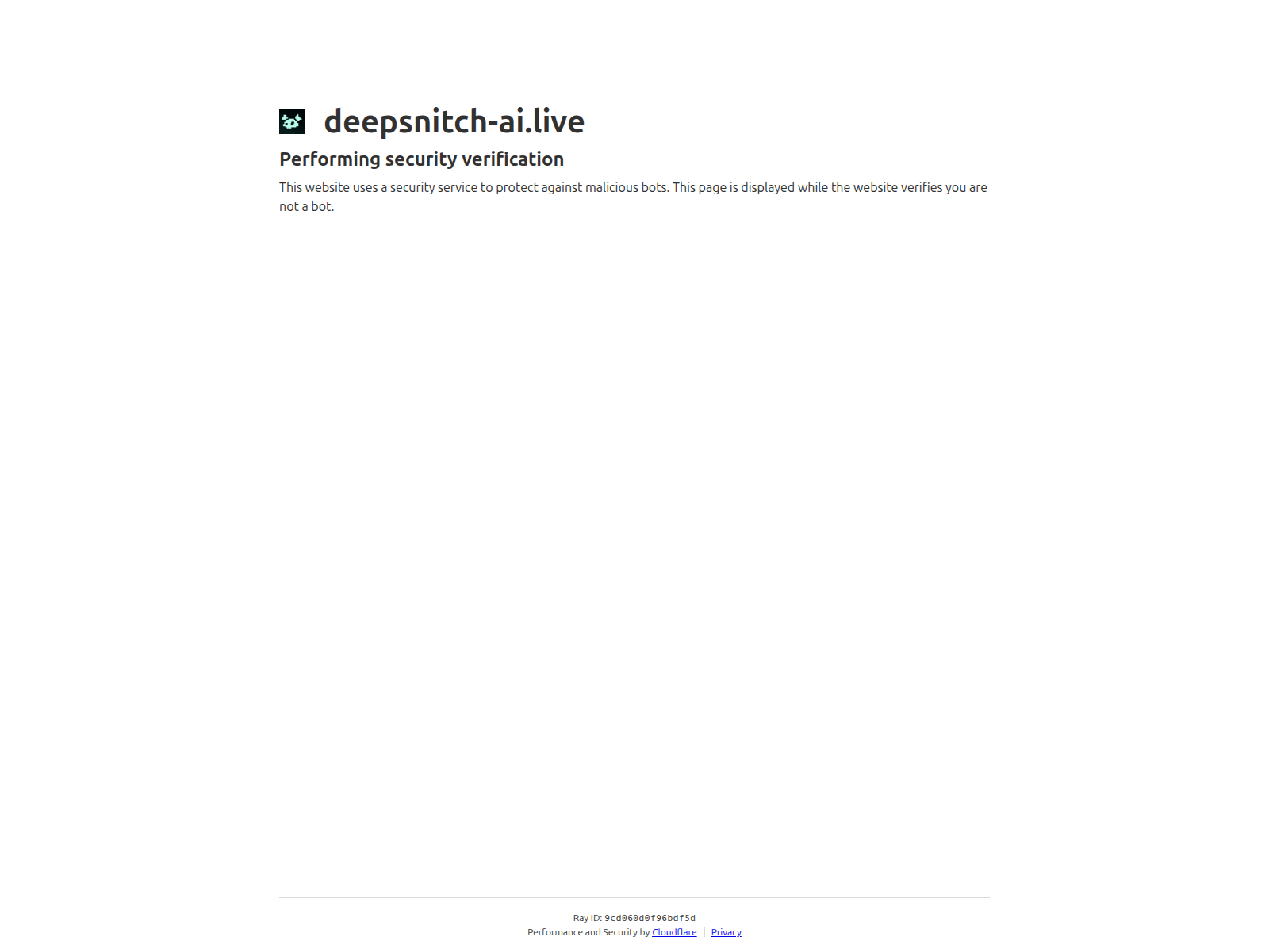 Screenshot of deepsnitch-ai.live