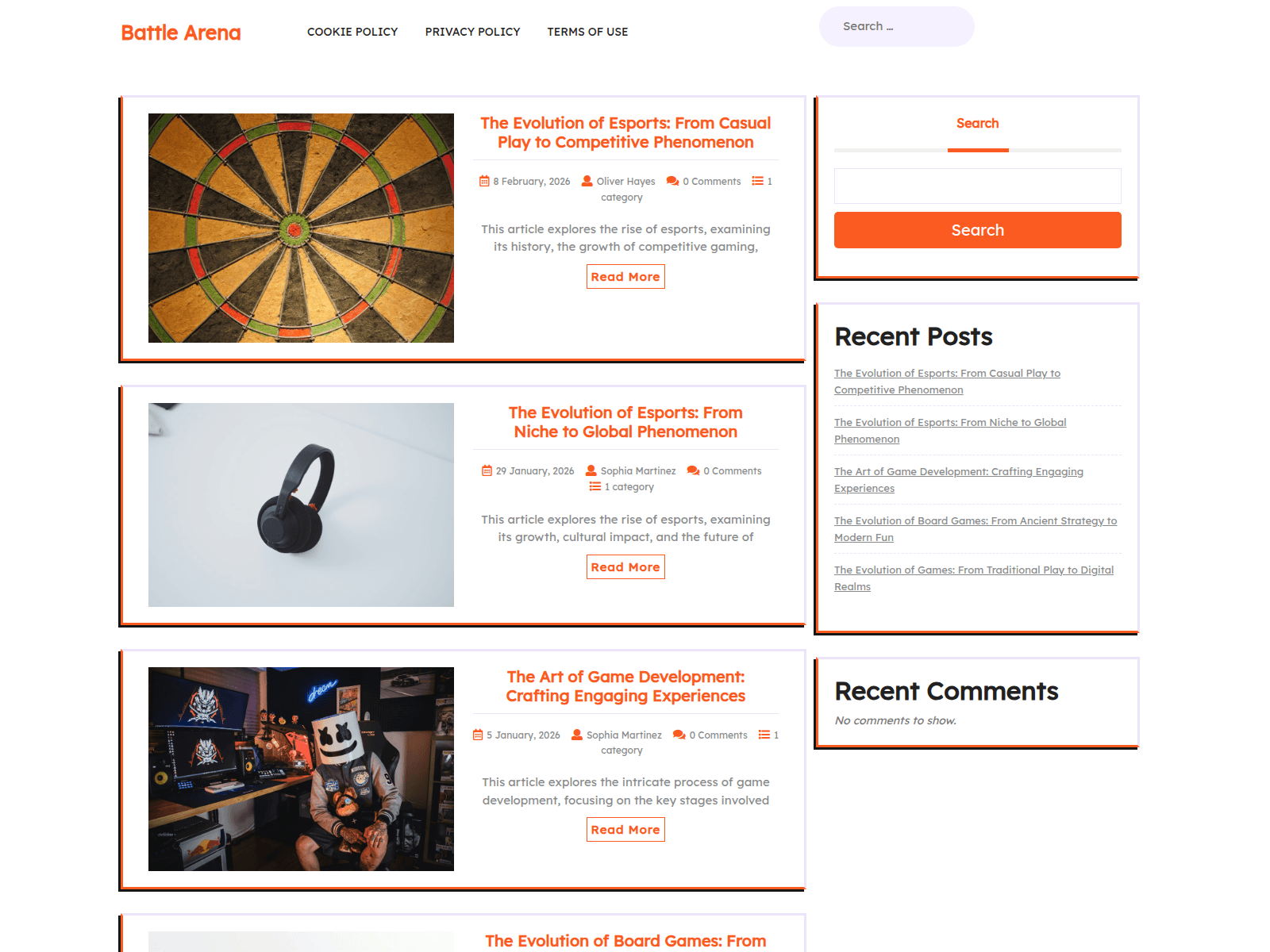Screenshot of user-updates.live