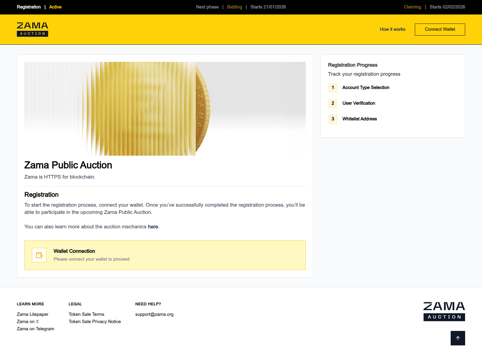 Screenshot of getzama.org